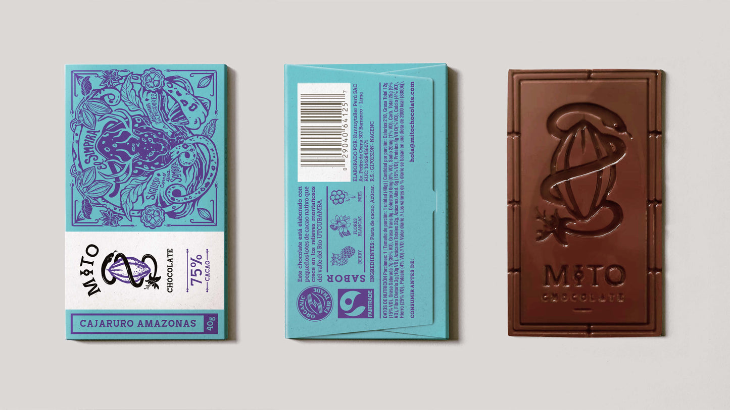 Chocolate al 75% - Cajaruro Amazonas